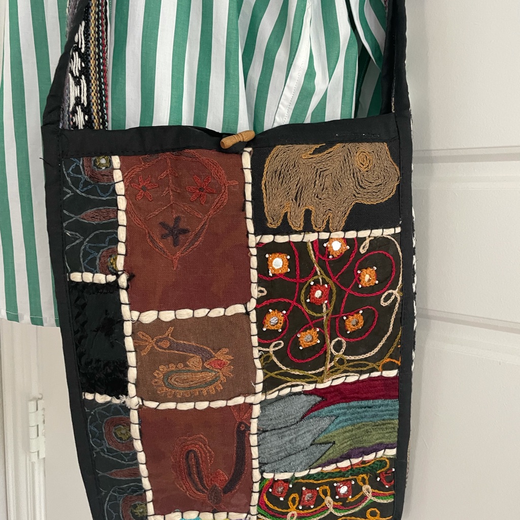 Patchwork Cotton Shoulder Bag